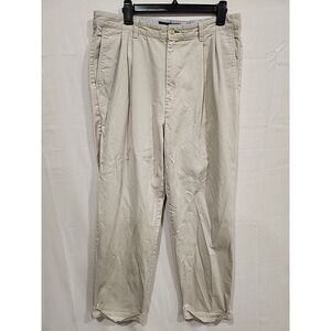 Tommy Hilfiger Dress Pants Mens 36x32 Khaki, 100% Cotton Jeans‎ 4 Pocket